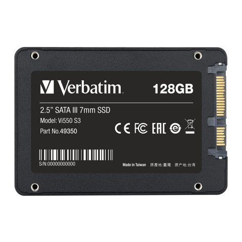 Твърд диск Verbatim Vi550 S3 2.5" SATA III 7mm SSD 128GB - 49350