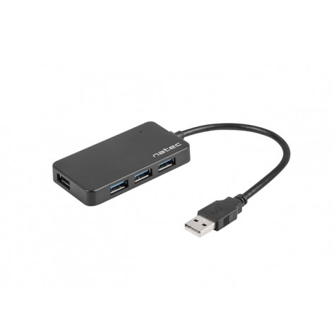 USB хъб Natec HUB Moth USB 3.0 4-Port Black - NHU-1342