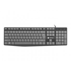 Natec keyboard Nautilus SLIM Black-Grey US layout
