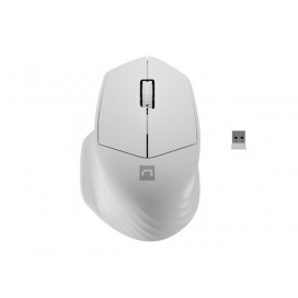 Natec Mouse Siskin Wireless 1600DPI 2.4GHz + Bluetooth 5.0 Optical White Natec Mouse Siskin Wireless 1600DPI 2.4GHz + Bluetooth 5.0 Optical White