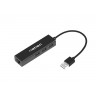 USB хъб Natec usb 2.0 hub dragonfly 3x port usb 2.0 usb+rj45 - NHU-1413