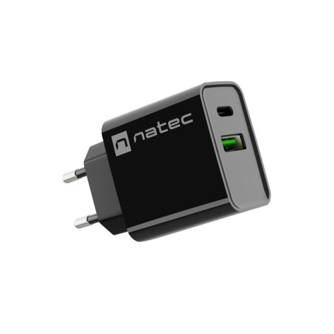 Адаптер Natec USB Charger Ribera 1X USB-A + 1X USB-C 20W - NUC-2062