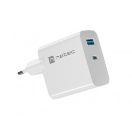 Natec USB Charger  Ribera Gan 1X USB-A + 1X USB-C 65W