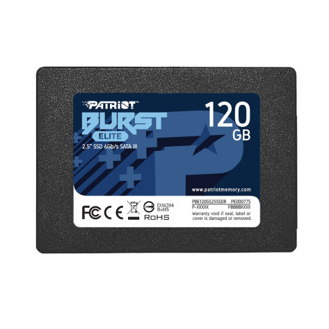 Твърд диск Patriot Burst Elite 120GB SATA3 2.5 - PBE120GS25SSDR