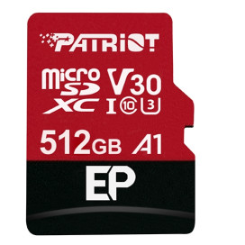 Patriot EP Series 512GB Micro SDXC V30 - PEF512GEP31MCX Patriot EP Series 512GB Micro SDXC V30 - PEF512GEP31MCX