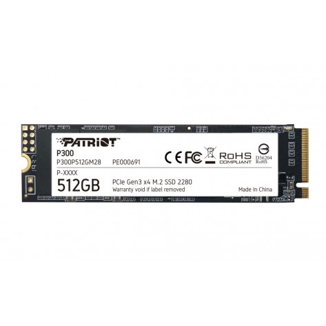 Твърд диск Patriot P300 512GB M.2 2280 PCIE - P300P512GM28