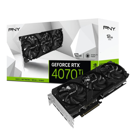 Видео карта PNY GEFORCE RTX 4070Ti 12GB VERTO Triple Fan Edition - VCG4070T12TFXPB1