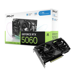 Видео карта PNY GeForce RTX 5060 8GB GDDR7 OC Dual Fan - VCG50608DFXPB1-O