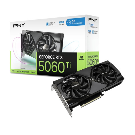 Видео карта PNY GeForce RTX 5060 Ti 16GB GDDR7 OC - VCG5060T16DFXPB1-O