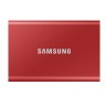 Твърд диск Samsung Portable SSD T7 2TB, USB 3.2, Read 1050 MB/s Write 1000 MB/s, Metallic Red - MU-PC2T0R/WW