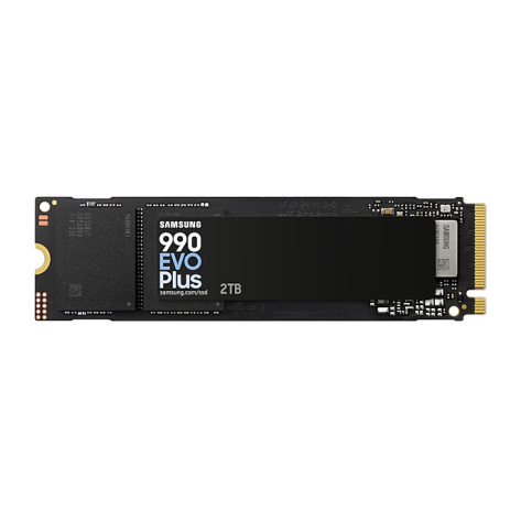 Твърд диск Samsung SSD 990 EVO Plus 2TB PCIe 4.0 NVMe 2.0 M.2 V-NAND 3-bit MLC - MZ-V9S2T0BW