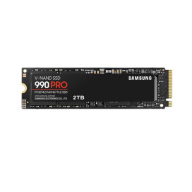 Твърд диск Samsung SSD 990 PRO 2TB PCIe 4.0 NVMe 2.0 M.2 V-NAND 3-bit MLC - MZ-V9P2T0BW