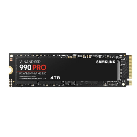 Твърд диск Samsung SSD 990 PRO 4TB PCIe 4.0 NVMe 2.0 M.2 V-NAND 3-bit MLC - MZ-V9P4T0BW