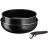 Комплект тигани и тенджери Tefal L1539153 Easy Cook & Clean wok26 + stp24 + handle - L1539153