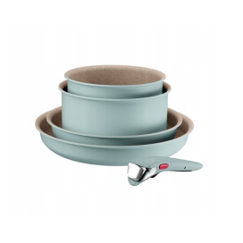 Комплект тигани и тенджери Tefal L8049502 Set 5Pcs Ing6 Harmony Eucal Fr - L8049502