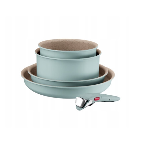 Комплект тигани и тенджери Tefal L8049502 Set 5Pcs Ing6 Harmony Eucal Fr - L8049502