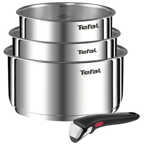 Комплект тигани и тенджери Tefal L8964S44 SET 4PCS ING6 EMOTION SS POL GB - L8964S44