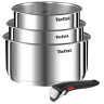 Комплект тигани и тенджери Tefal L8964S44 SET 4PCS ING6 EMOTION SS POL GB - L8964S44