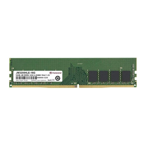 Памет Transcend 16GB JM DDR4 3200Mhz U-DIMM 1Rx8 2Gx8 CL22 1.2V - JM3200HLE-16G