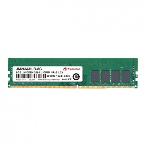 Памет Transcend 4GB 288pin U-DIMM DDR4 2666 1Rx8 512Mx8 CL19 1.2V - JM2666HLH-4G