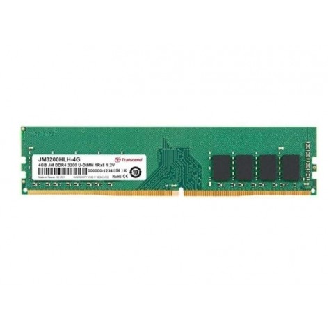 Памет Transcend 4GB JM DDR4 3200 U-DIMM 1Rx8 512Mx8 CL22 1.2V - JM3200HLH-4G