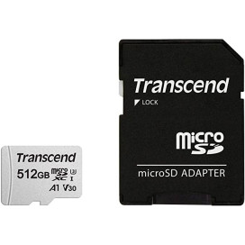 Transcend 512GB microSD UHS-I U3 A1 - TS512GUSD300S-A Transcend 512GB microSD UHS-I U3 A1 - TS512GUSD300S-A