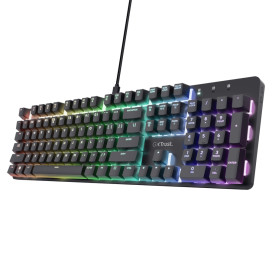 TRUST GXT 871 Zora Mechanical Gaming Keyboard - Black US TRUST GXT 871 Zora Mechanical Gaming Keyboard - Black US