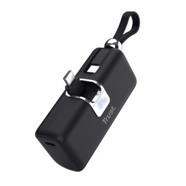 Външна батерия TRUST Pacto 5000 mAh Pocket Powerbank Black - 26104