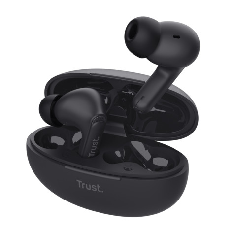 Слушалки TRUST Yavi Bluetooth ENC Earbuds Black - 25296