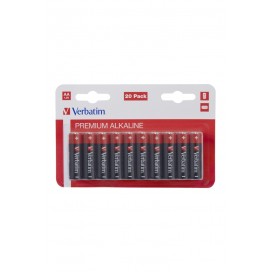 Verbatim ALKALINE BATTERY AA 20 PACK 