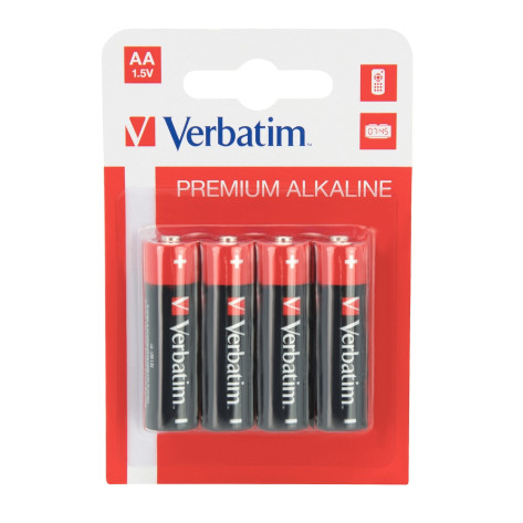 Батерия Verbatim ALKALINE BATTERY AA 4 PACK  - 49921