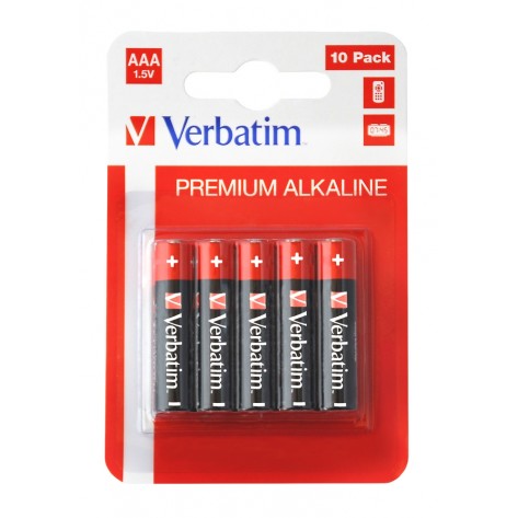 Батерия Verbatim ALKALINE BATTERY AAA 10 PACK  - 49874