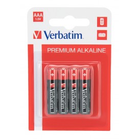 Verbatim ALKALINE BATTERY AAA 4 PACK 