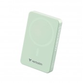 Външна батерия Verbatim Charge 'n' Go Essentials Power Bank Magnetic Wireless 10000mAh Green - 32228 Външна батерия Verbatim Charge 'n' Go Essentials Power Bank Magnetic Wireless 10000mAh Green - 32228
