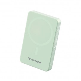 Външна батерия Verbatim Charge 'n' Go Essentials Power Bank Magnetic Wireless 10000mAh Green - 32228