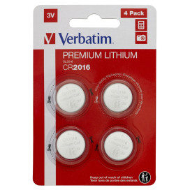 Батерия Verbatim LITHIUM BATTERY CR2016 3V 4 PACK - 49531