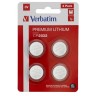 Батерия Verbatim LITHIUM BATTERY CR2032 3V 4 PACK - 49533