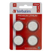 Батерия Verbatim LITHIUM BATTERY CR2450 3V 4 PACK - 49535 Батерия Verbatim LITHIUM BATTERY CR2450 3V 4 PACK - 49535