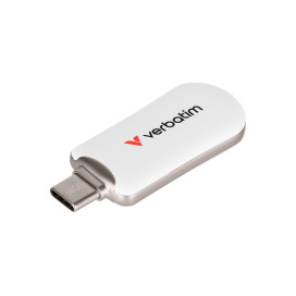 Памет Verbatim Plectra USB-C Flash Drive White 64GB - 30228