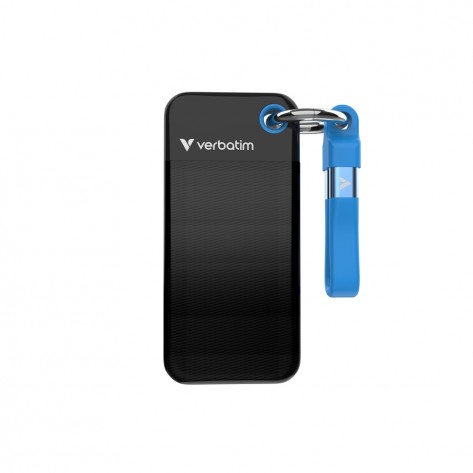 Твърд диск Verbatim Pocket SSD USB 3.2 Gen 2 1TB Black - 32191