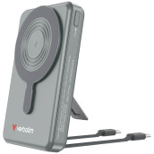 Външна батерия Verbatim Power Bank Magnetic Wireless 10.000 mAh C+C Display Grey - 32272
