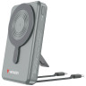 Външна батерия Verbatim Power Bank Magnetic Wireless 10.000 mAh C+C Display Grey - 32272