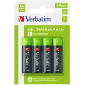Батерия Verbatim RECHARGEABLE BATTERY AA 4 PACK - 49517 Батерия Verbatim RECHARGEABLE BATTERY AA 4 PACK - 49517
