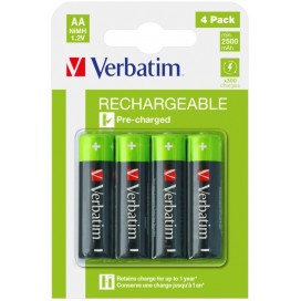 Батерия Verbatim RECHARGEABLE BATTERY AA 4 PACK  - 49517