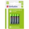 Батерия Verbatim RECHARGEABLE BATTERY AAA 4 PACK  - 49514