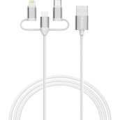 Кабел Verbatim Sync & Charge Cable 3-in-1 USB-A to Micro-B - 32394 Кабел Verbatim Sync & Charge Cable 3-in-1 USB-A to Micro-B - 32394