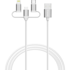 Кабел Verbatim Sync & Charge Cable 3-in-1 USB-A to Micro-B - 32394 Кабел Verbatim Sync & Charge Cable 3-in-1 USB-A to Micro-B - 32394