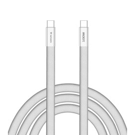 Кабел Verbatim Sync & Charge SoftTouch USB-C to C cable 100W 120 cm - White - 30277
