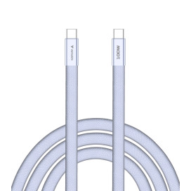 Кабел Verbatim Sync & Charge SoftTouch USB-C to C cable 100W 120 cm - Purple - 30278 Кабел Verbatim Sync & Charge SoftTouch USB-C to C cable 100W 120 cm - Purple - 30278