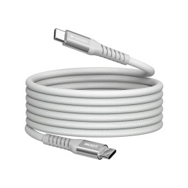 Кабел Verbatim Sync & Charge USB-C to USB-C 100W Magnetic 120 cm - Grey - 31854